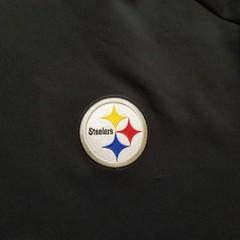 Pittsburgh Steelers Jacket Mens 3XL Black Quarter Zip Pullover Antigua Golf