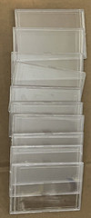 (10) LIGHTLY USED SNAP TITE SINGLE CARD HOLDERS