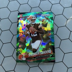 2025 Panini Prizm – Rookies Shedeur Sanders #302 Green Ice Prizm (RC)