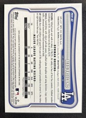2026 Bowman Baseball Alex Freeland Base Rookie Autograph PRV-AF LA Dodgers