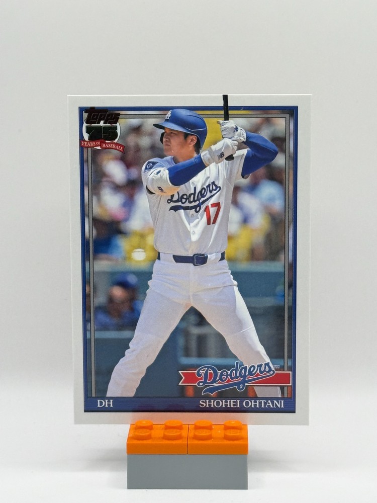 Topps 2026 Series 2 1991 Topps Baseball #91B2-1 Shohei Ohtani Dodgers 75th