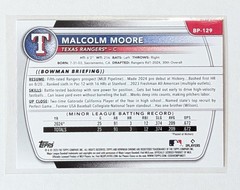 2025 Bowman Malcolm Moore 1st Bowman Purple /250 #BP-129 Texas Rangers