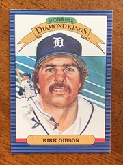 1986 Donruss Diamond Kings #1 – Kirk Gibson, Detroit Tigers – NmMt