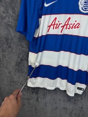 QPR Shirt Men Large Blue White Home 2015-16 Nike Queens Park Rangers Colourblock