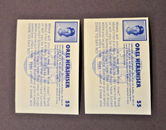 1984 Los Angeles Dodgers Police – Orel Hershiser #55 (RC) + Extra Card