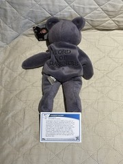 1999 WWF Attitude Bears Undertaker 10&Prime; Bear Plush New w/Tags + CARD SHIPS FREE