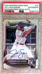 2025 Bowman Chrome Prospect Mega Box Mojo Auto #BMA-JC Jac Caglianone PSA AUTH