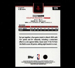 2025-26 Topps Season Tip Off #179 Tari Eason Houston Rockets R1G:61 FREE SHIP