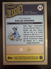 Rollie Fingers 1973 – 2025 Topps Shoebox Treasures Baseball Card #52 Athletics