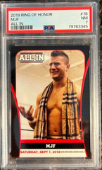 2018 Ring of Honor All In #18 MJF RC Rookie PSA 7 NM Wrestling Card
