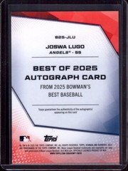 JOSWA LUGO 2025 Bowman&rsquo;s Best of &rsquo;25 Autograph Auto #B25-JLU