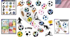 1000Pcs Soccer Stickers – Self-Adhesive Decals