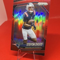 Panini 2025 Prizm Stefon Diggs New England Patriots Red Prizm #182 NFL