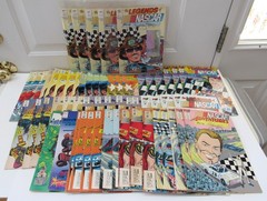 MIXED LOT OF (63) 1991 VORTEX LEGENDS and ADVENTURES NASCAR COLLECTIBLE COMICS