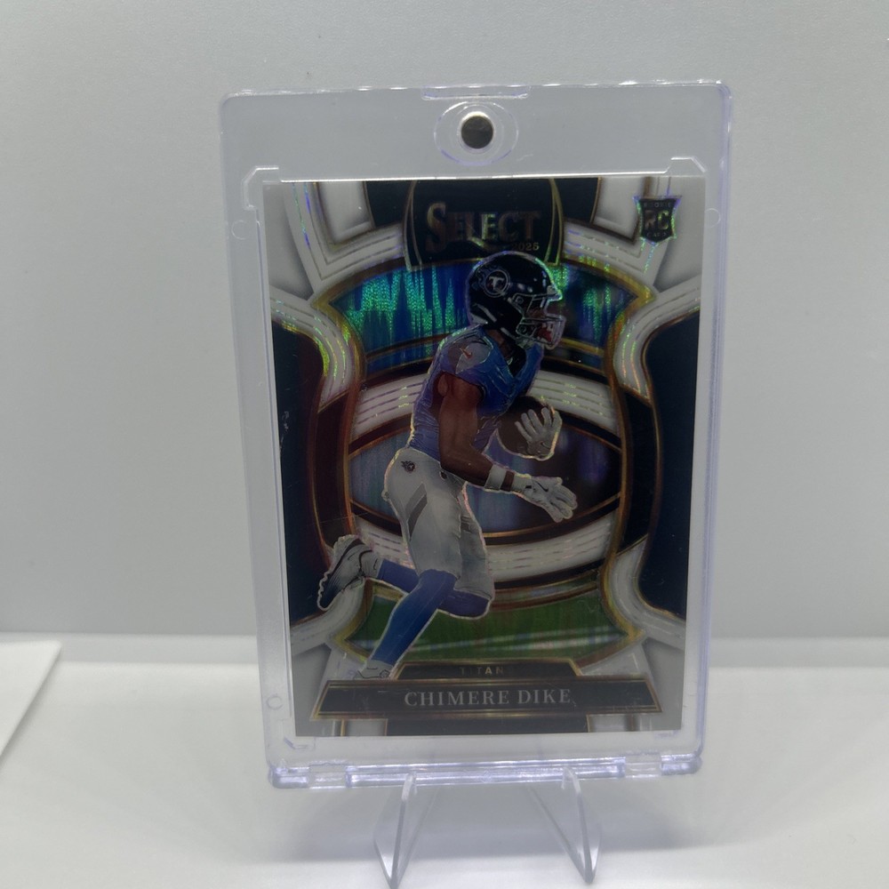 2025 Panini Select – Concourse Chimere Dike #27 White Shock Prizm /799 (RC)