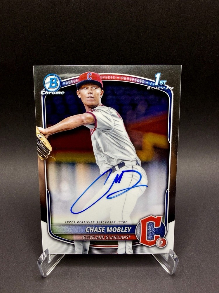 2025 Bowman – Chrome Prospect Autographs Chase Mobley #CPA-CMY (AU, RC)