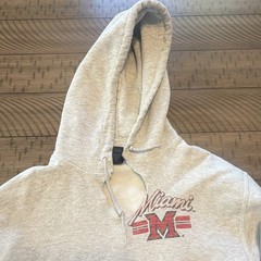 Miami University RedHawks Pullover Hoodie Sweatshirt w/ Front Pocket, size S