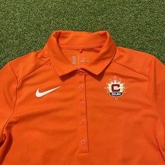 NWT New Connecticut Sun Nike Polo Women&rsquo;s Small S WNBA Basketball Button Shirt