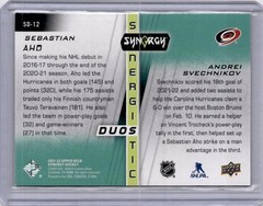Aho/Svechnikov Synergistic Duos #SD-12 054/499 2021-22 Upper Deck [H151]