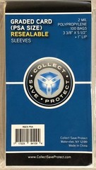 CSP – PSA CGC Sized Graded Card Sleeves Resealable Bag – 2 Mil – 100 Bags PSA…