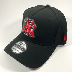 New Era New York NY Yankees Black Fade Exclusive 9FORTY A-Frame Snapback Hat Cap