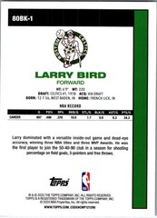 2025-26 Topps #80BK-1 Larry Bird 1980-81 Topps Basketball