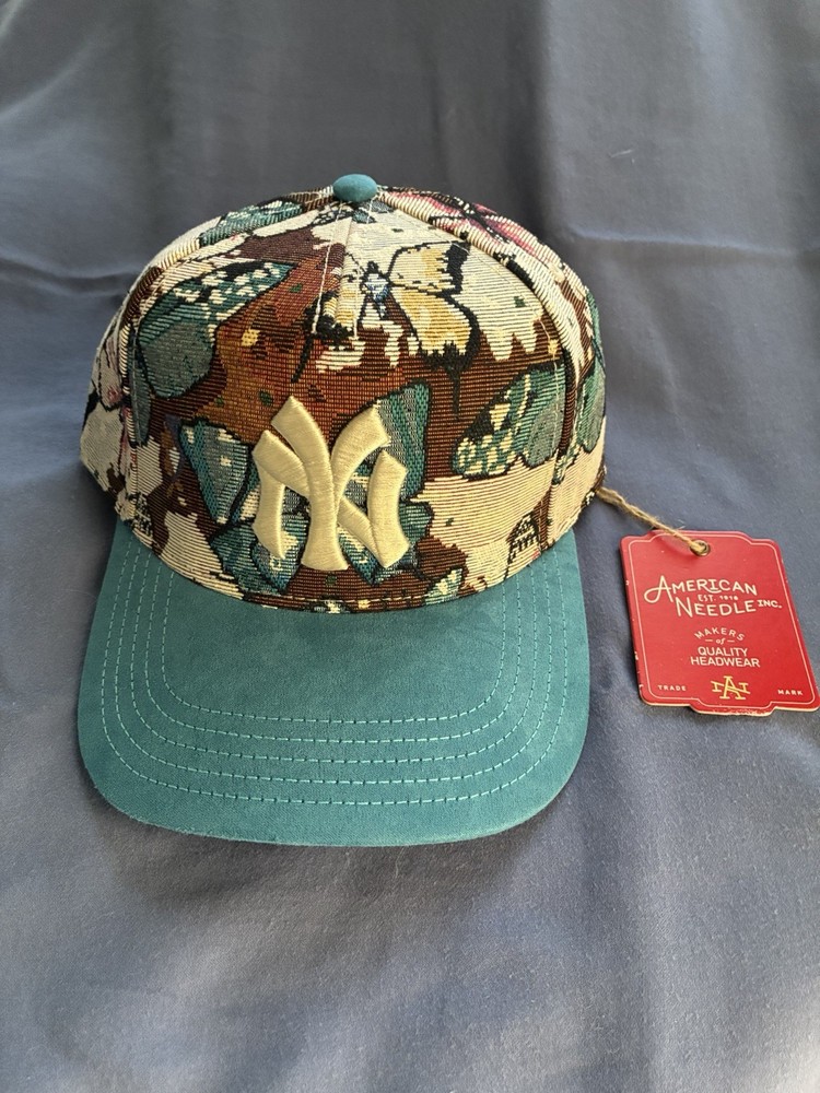American Needle New York Yankees Tapestry Snapback Hat NWT Baseball Cap