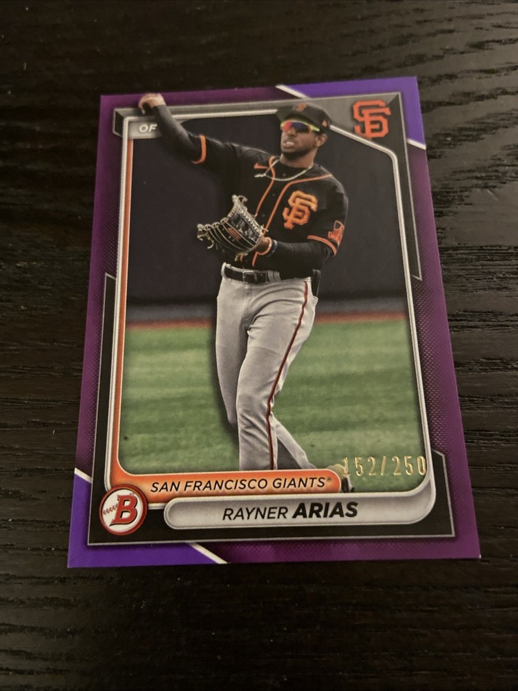 2024 Bowman – Prospects Rayner Arias #BP-127 Purple Border /250 (RC)