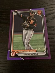 2024 Bowman – Prospects Rayner Arias #BP-127 Purple Border /250 (RC)