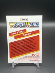 2026 Topps Chrome WWE King Kong Bundy Wrestlemania Recall True Red Refractor 5/5