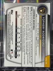 Yophery Rodriguez 2025 Bowman Chrome 1st Auto CPA-YR