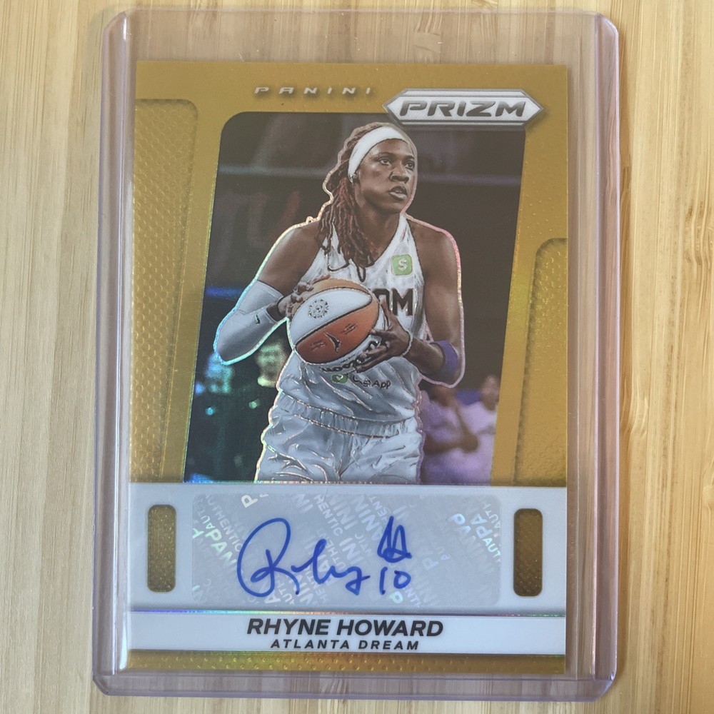 2025 Panini WNBA Prizm Rhyne Howard Throwback Signatures Gold Auto #/10 Dream