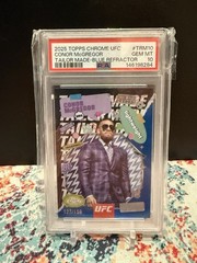 2025 Topps Chrome Conor McGregor UFC Tailor Made Blue /150 PSA 10 GEM MINT 💎
