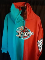 Detroit Pistons Men&rsquo;s Mitchell Ness Big Tall Sweatshirt XLT,3XLB4XLB,5XLB or 6XL