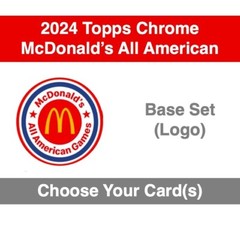 2024 McDonald&rsquo;s All American – Base Set – Logo Refractor – Choose Your Card(s)