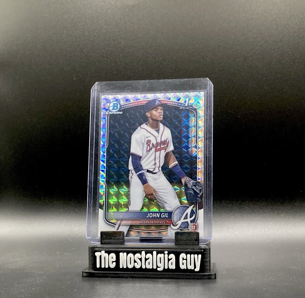 John Gil 2025 Bowman Chrome 1st Prospect Geometric Refractor /499