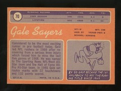 1970 Topps Gale Sayers #70 Vintage Foootball