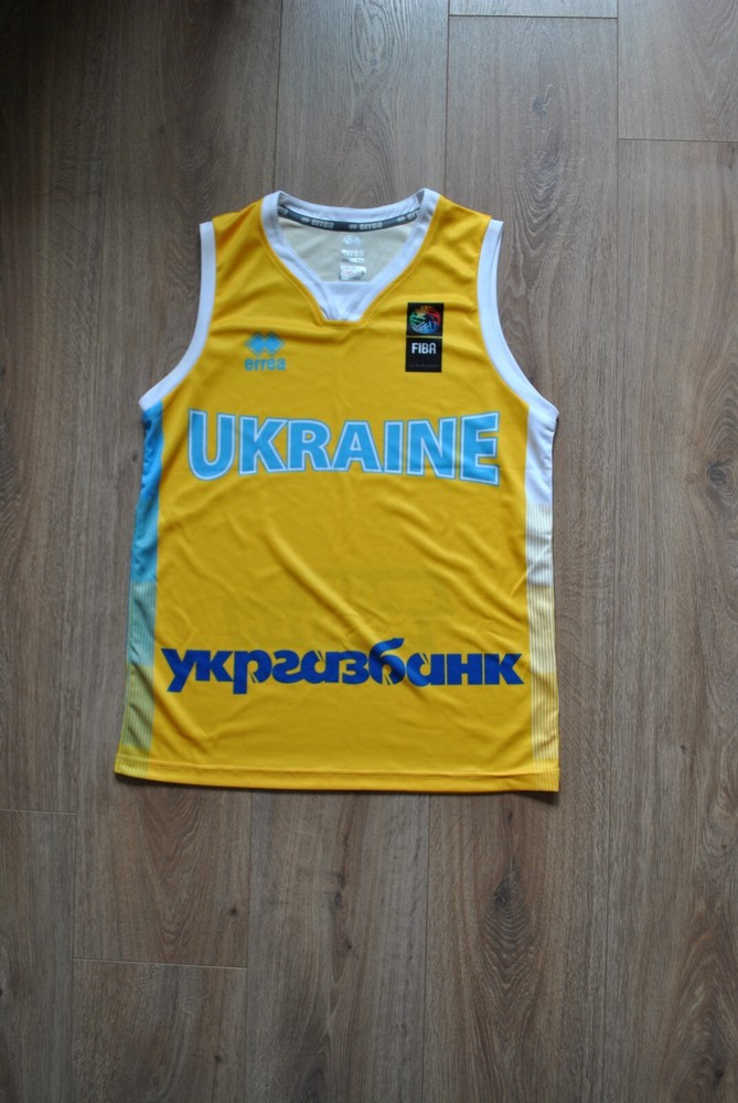 Errea Ukraine National Team Basketball Jersey FIBA Men`s XS