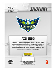 2026 Panini Instant WNBA 37 Azzi Fudd Dallas Wings RC 1st Pick Debut PR 765