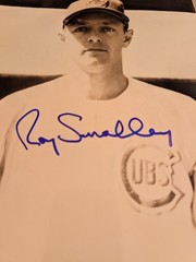 Roy Smalley Cubs Signed 8×10 Photo Autograph