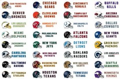 (32) TALL Sports Card Dividers With (32) FREE Customized NFL Helmet Labels