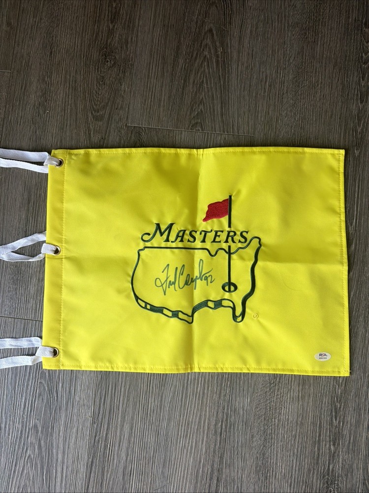 Fred Couples Autograph Signed Undated Masters Flag! Psa Coa