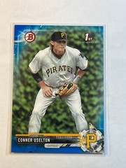 Conner Uselton 2017 Bowman Draft Blue Paper Refractor /150 BD-81 Pirates Rookie