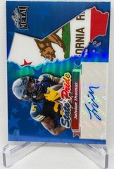 Leaf Metal Jatavian Thomas State Pride Blue Autograph Auto California