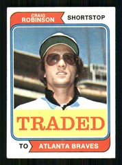 1974 Topps Traded #23T Craig Robinson Atlanta Braves 9231