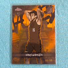 Topps Chrome Yang Hansen Jacked Up Rookie Insert /50 Trail Blazers #JU-9