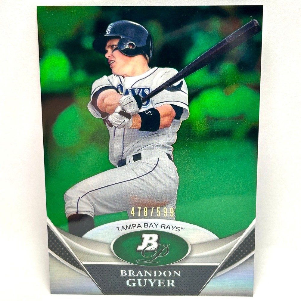 2011 Bowman Platinum Prospects – Brandon Guyer #BPP80 ser. #&rsquo;d /599 Rays NM