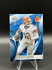 SHEDEUR SANDERS 2025 TOPPS CHROME BLACK ROOKIE BLUE REFRACTOR /150 BROWNS RC💥💥