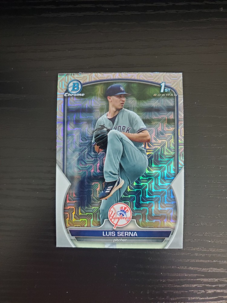 Luis Serna – 2023 Bowman Chrome 1st Bowman Prospect – BCP-168 – MOJO REFRACTOR