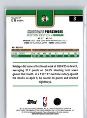 2025-26 Topps #3 Kristaps Porzingis Crackleboard G.69